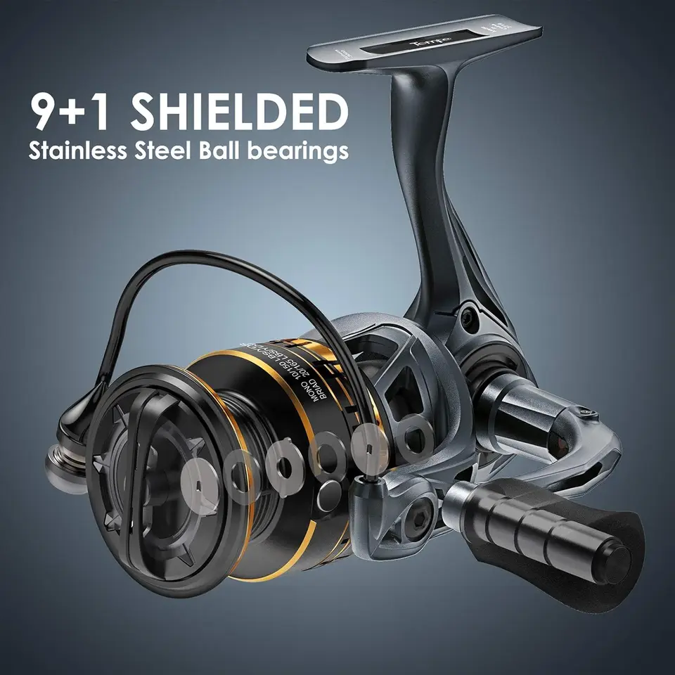 Spinning Reel - Kołowrotek spinningowy, 9+1 łożysk kulkowych, niezwykle